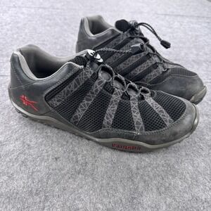 KURU Shoes Mens Size 11.5 Black Mesh Trail Walking Athletic Low Top Comfort